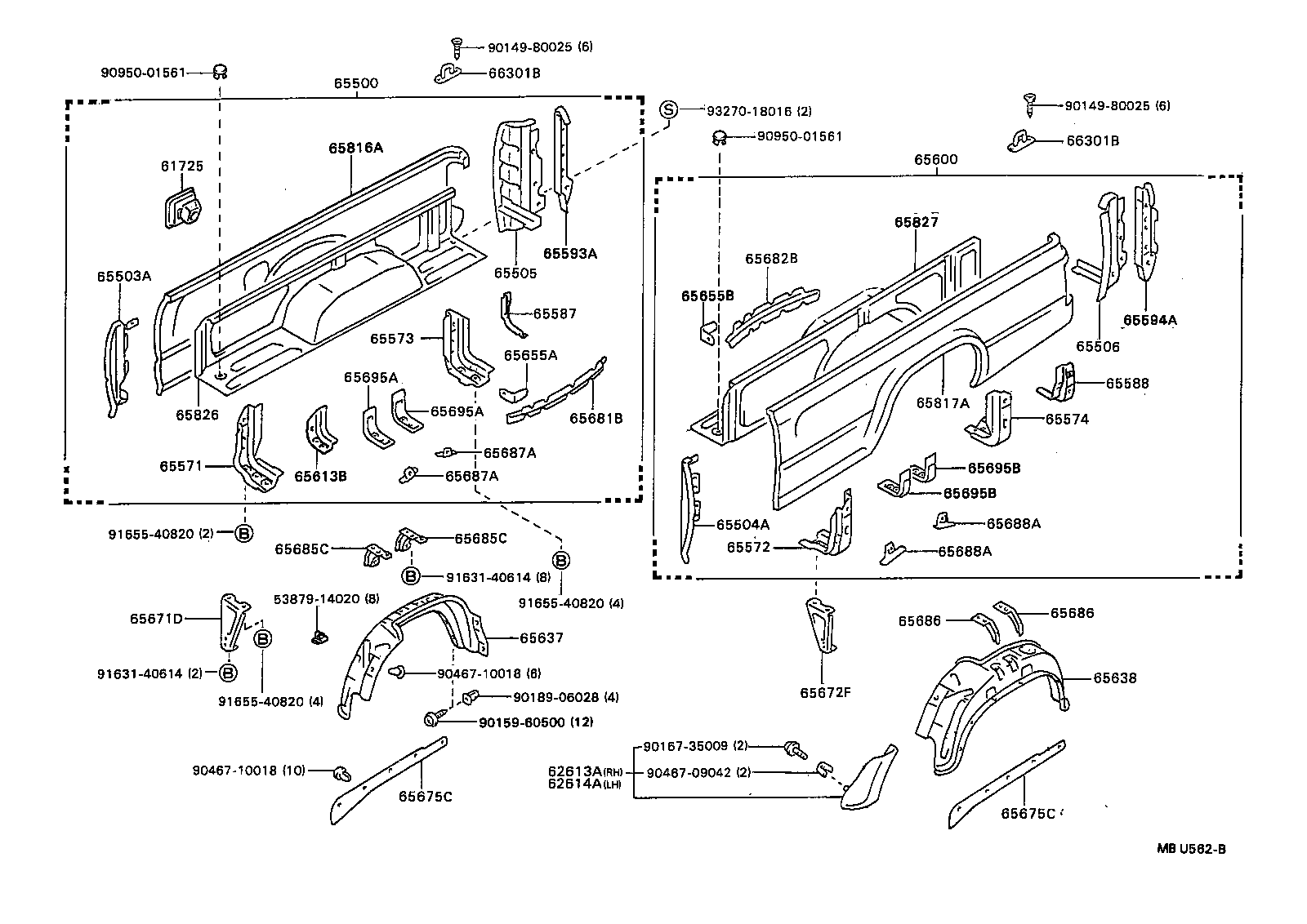  HILUX 4RUNNER 4WD |  REAR BODY SIDE PANEL