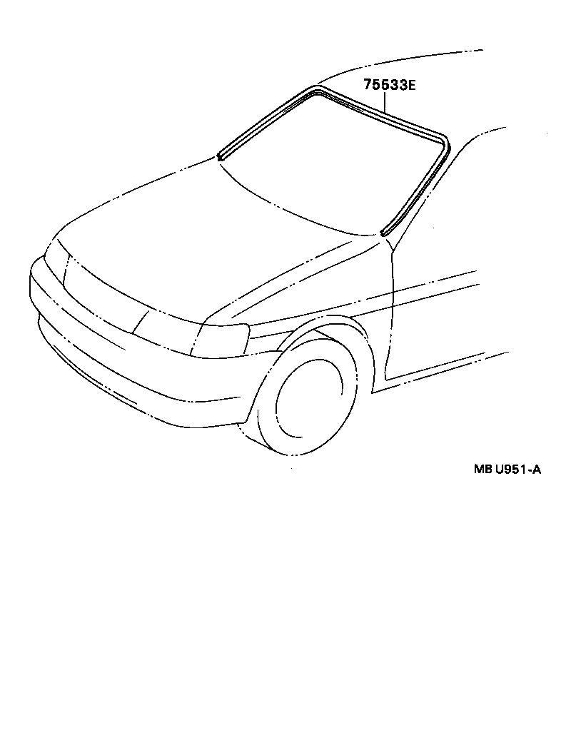  TERCEL |  FRONT MOULDING