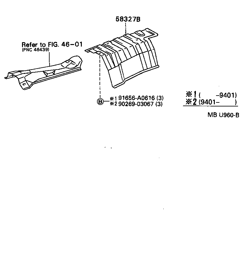  TERCEL |  FLOOR INSULATOR