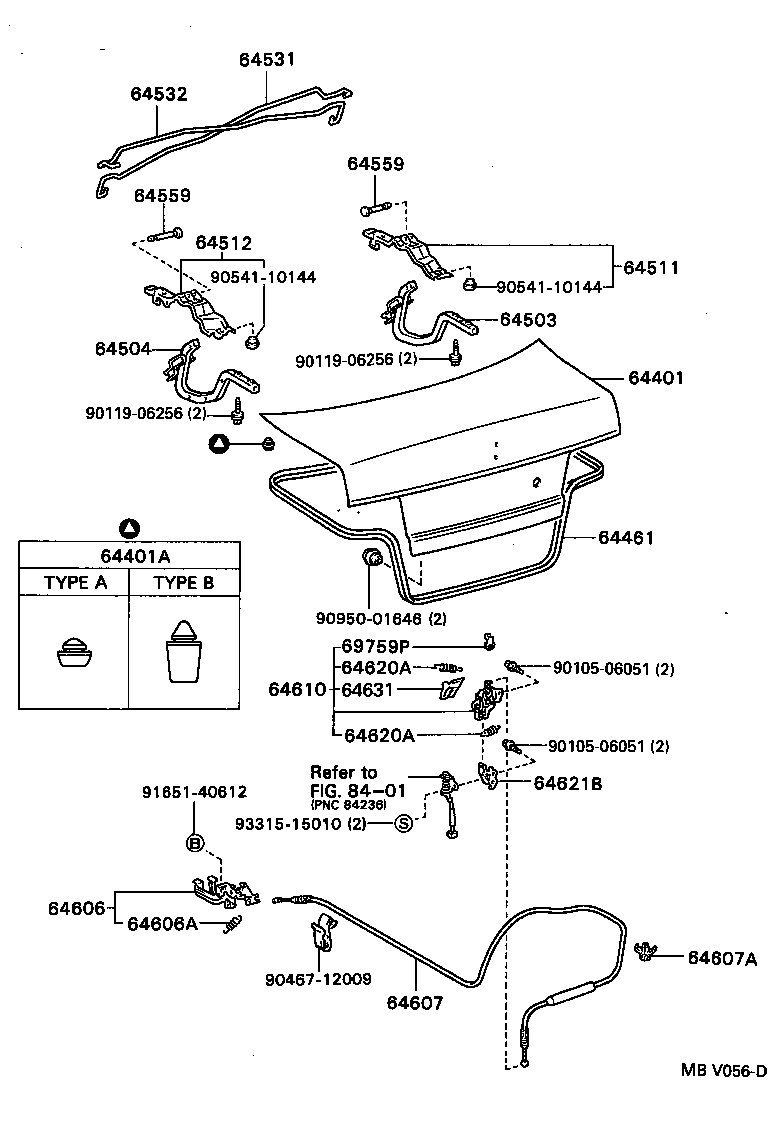  TERCEL |  LUGGAGE COMPARTMENT DOOR LOCK