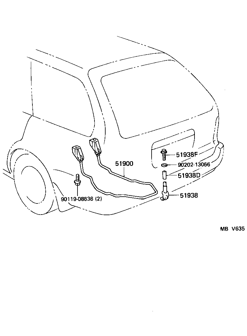  COROLLA SED CP WG |  SPARE WHEEL CARRIER