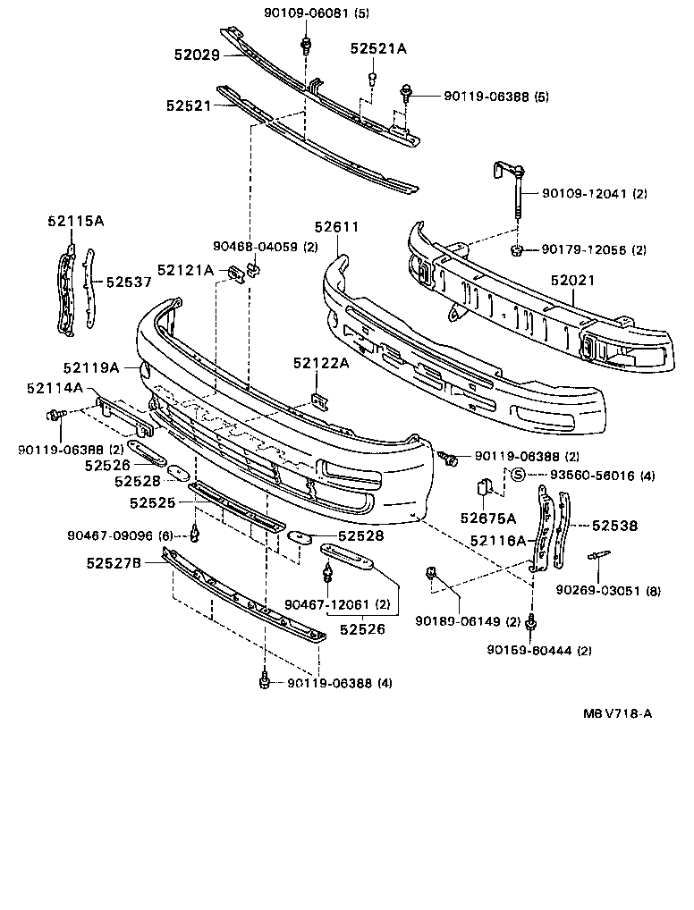  CELICA |  FRONT BUMPER BUMPER STAY
