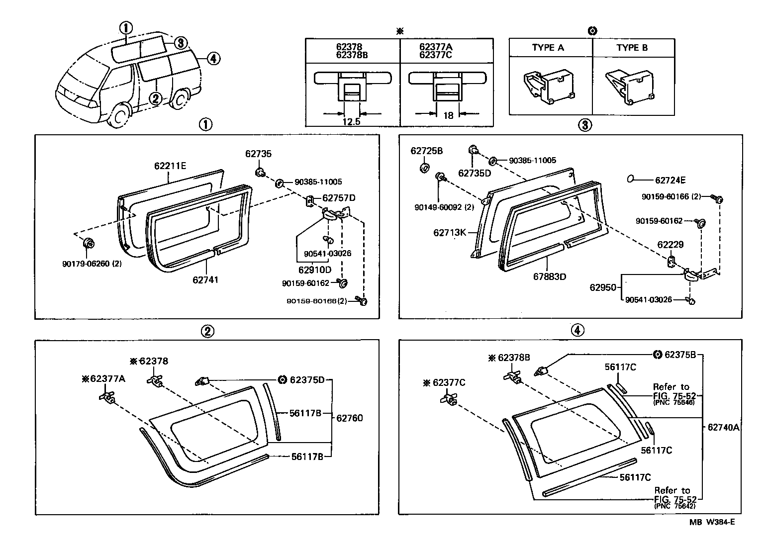  LITEACE VAN WAGON |  SIDE WINDOW