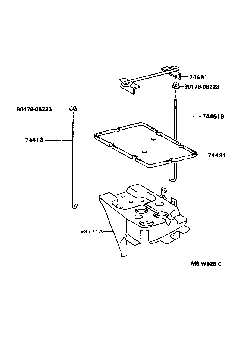  CAMRY JPP SED |  BATTERY CARRIER