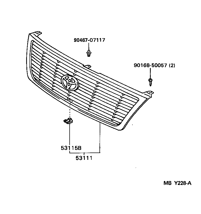  AVALON |  RADIATOR GRILLE