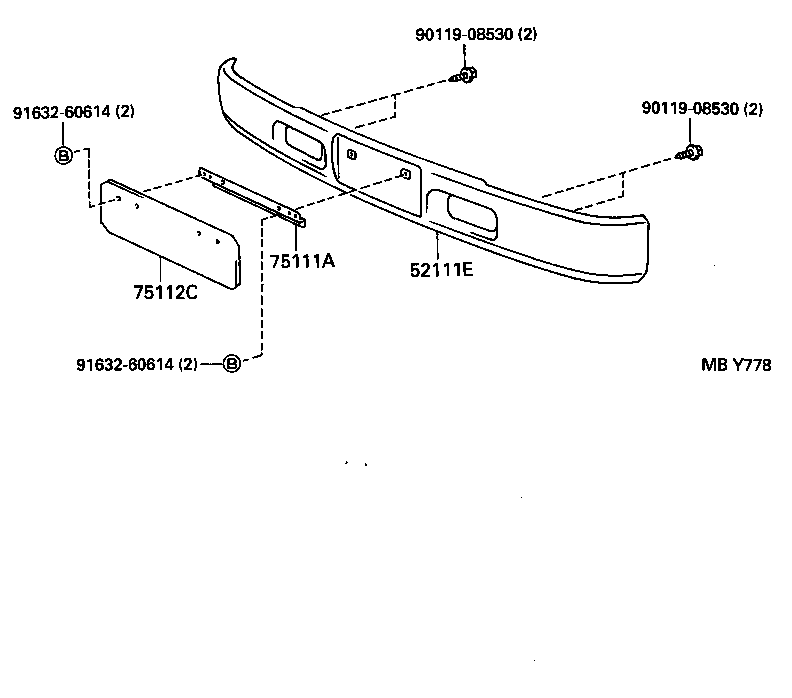  DYNA200 |  FRONT BUMPER BUMPER STAY