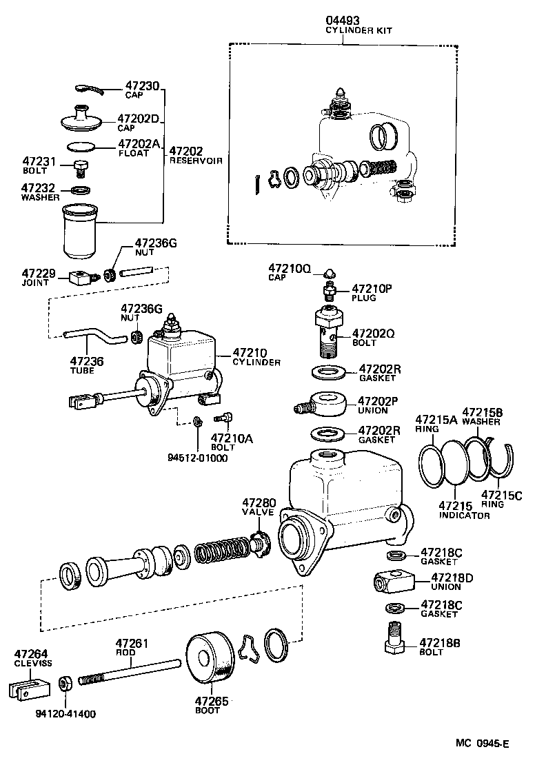  HEAVY DUTY TRUCK |  BRAKE MASTER CYLINDER