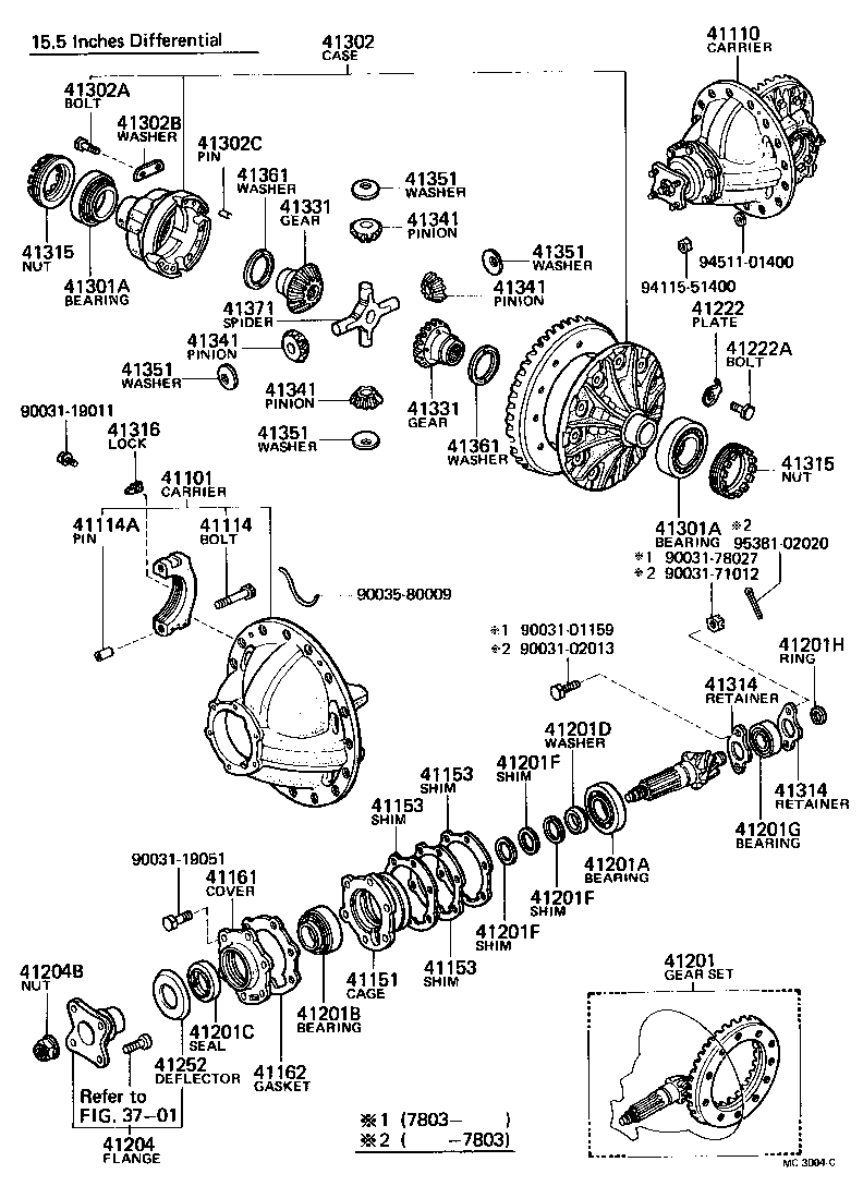  HEAVY DUTY TRUCK |  REAR AXLE HOUSING DIFFERENTIAL