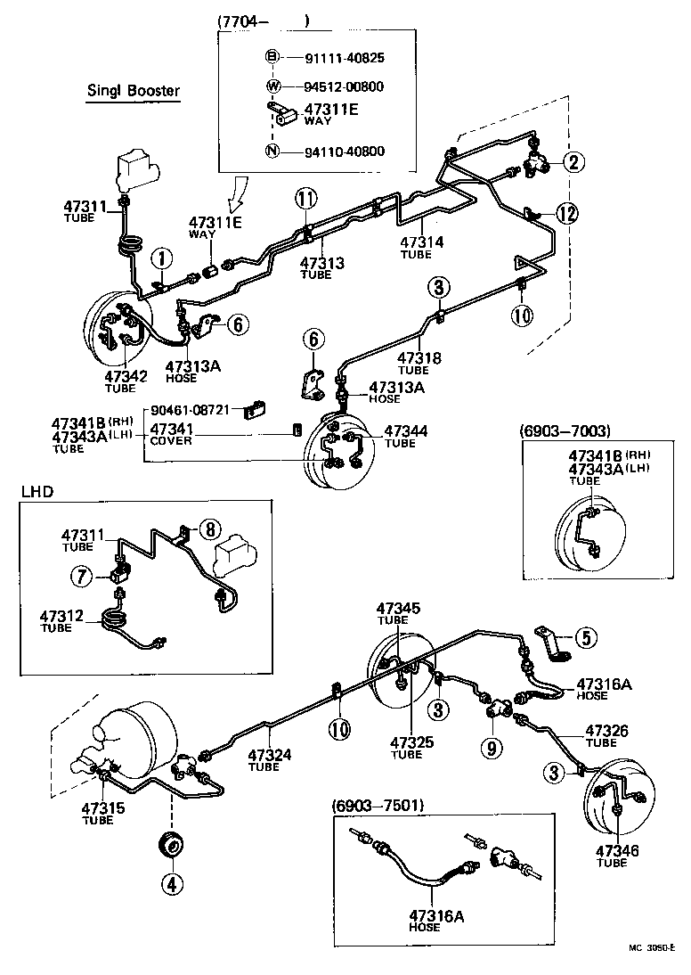  HEAVY DUTY TRUCK |  BRAKE TUBE CLAMP