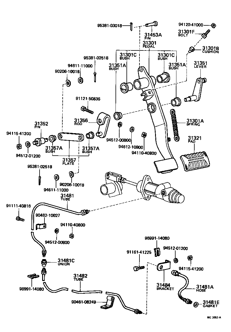  HEAVY DUTY TRUCK |  CLUTCH PEDAL FLEXIBLE HOSE