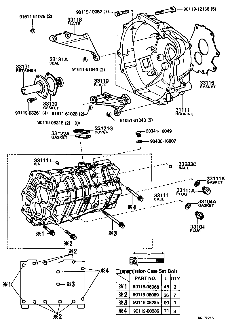  CELICA |  CLUTCH HOUSING TRANSMISSION CASE MTM