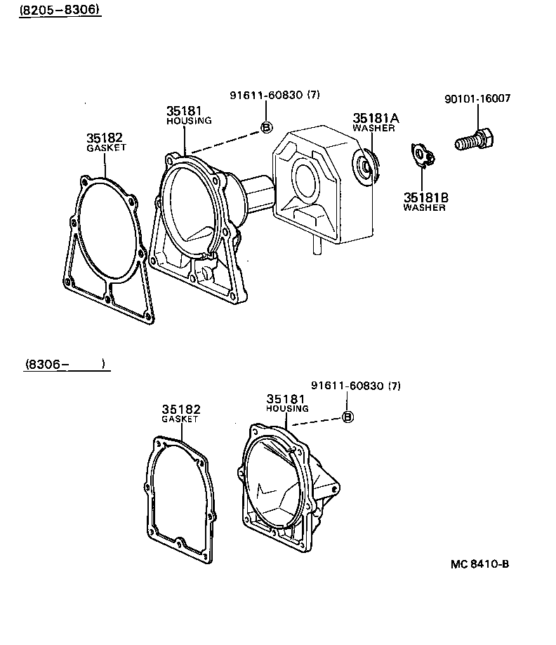  TERCEL |  EXTENSION HOUSING ATM