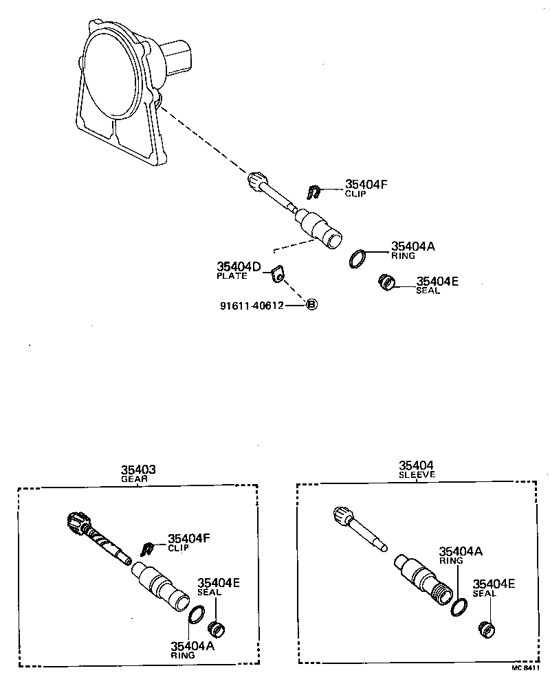  TERCEL |  SPEEDOMETER DRIVEN GEAR ATM