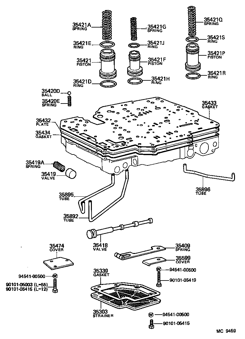  HIACE VAN COMUTER |  VALVE BODY OIL STRAINER ATM