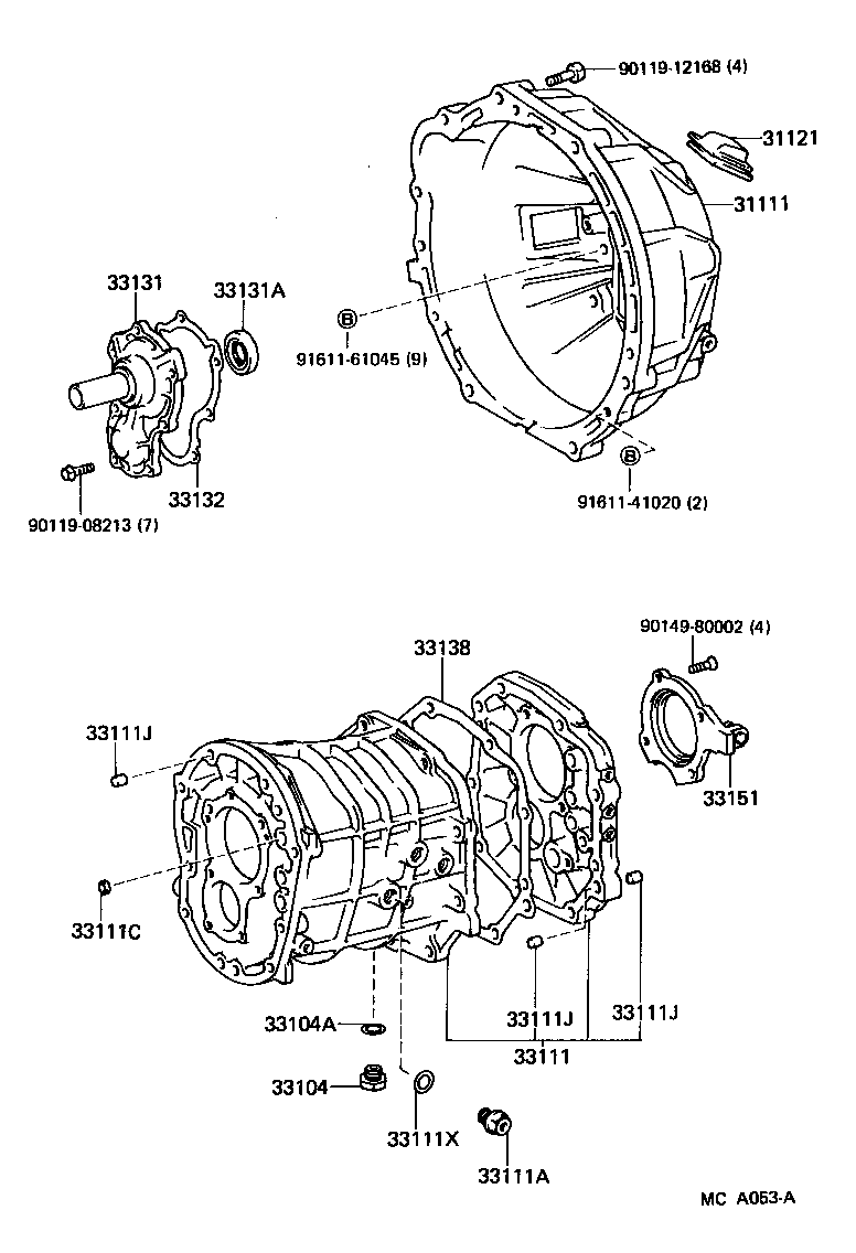 CROWN |  CLUTCH HOUSING TRANSMISSION CASE MTM