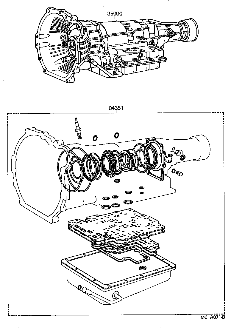 CROWN | TRANSAXLE OR TRANSMISSION ASSY GASKET KIT ATM