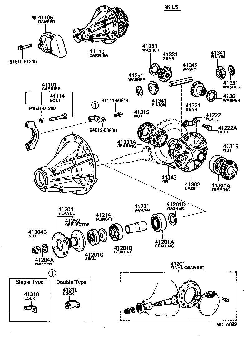  CROWN |  REAR AXLE HOUSING DIFFERENTIAL