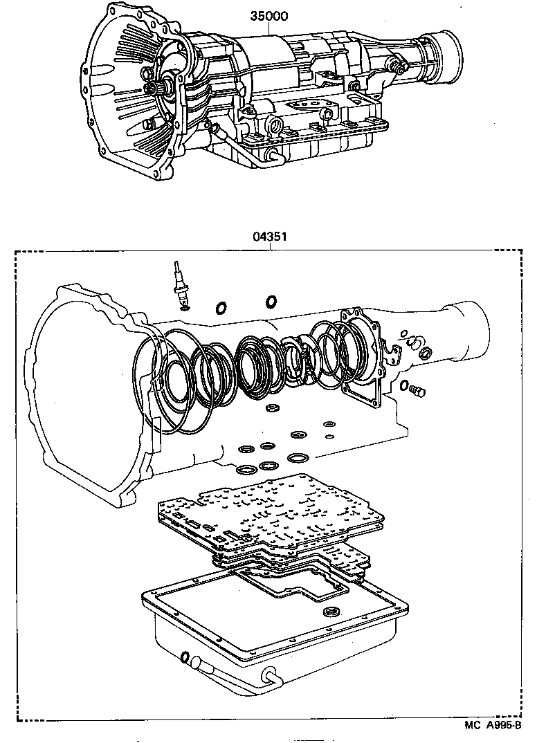  CRESSIDA |  TRANSAXLE OR TRANSMISSION ASSY GASKET KIT ATM