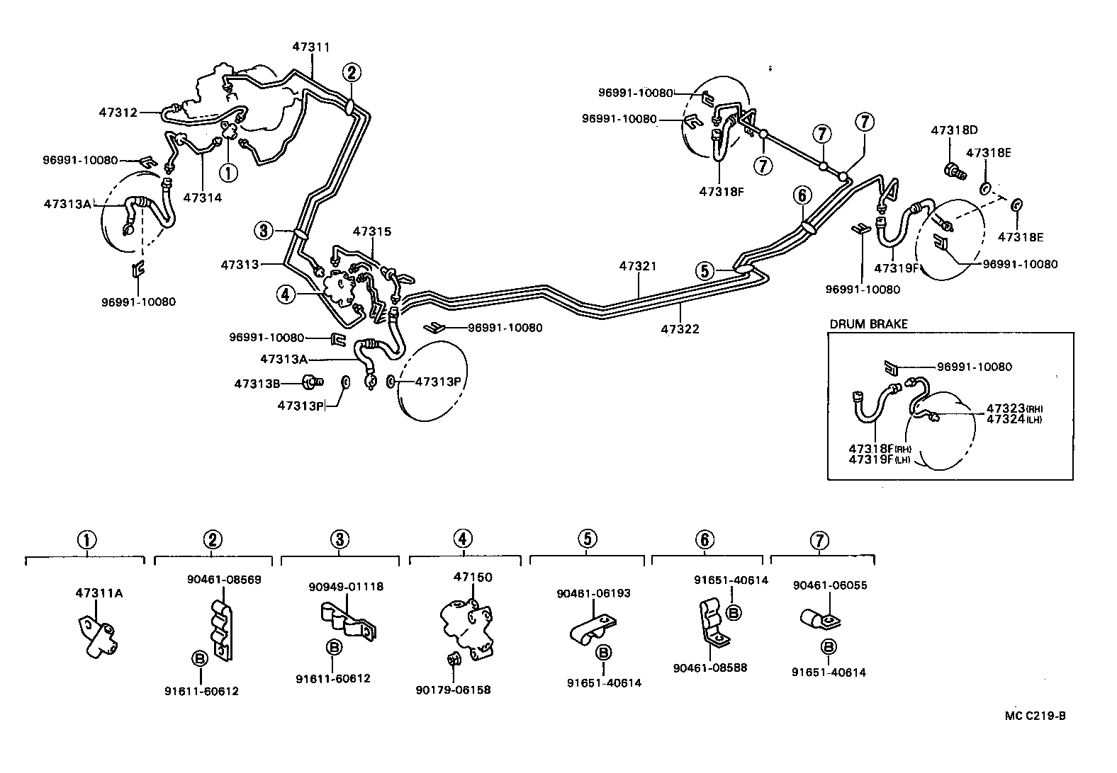  CELICA |  BRAKE TUBE CLAMP