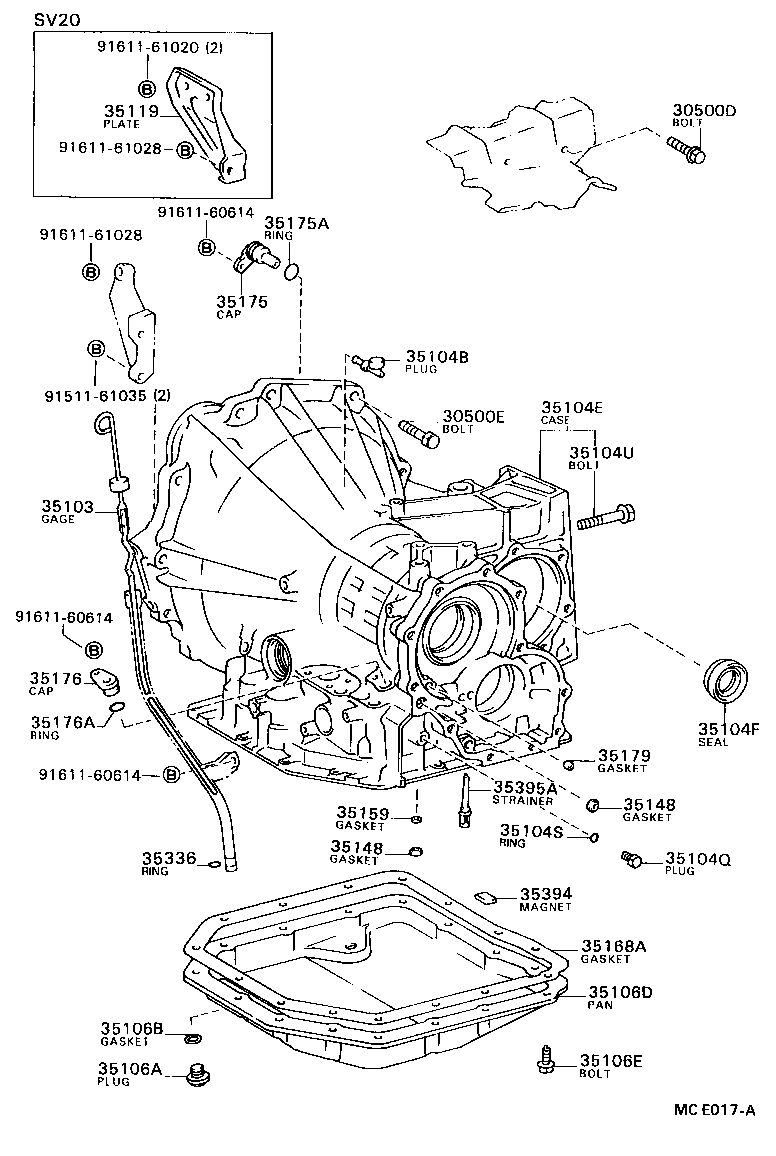  CAMRY |  TRANSMISSION CASE OIL PAN ATM