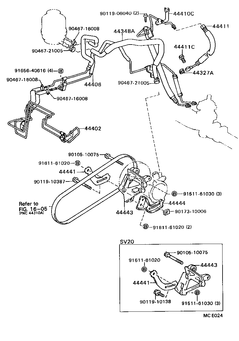  CAMRY |  POWER STEERING TUBE