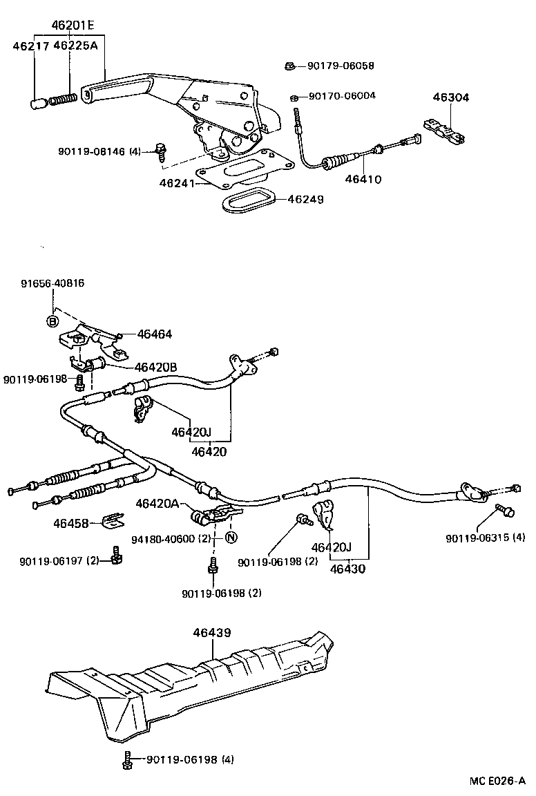  CAMRY |  PARKING BRAKE CABLE