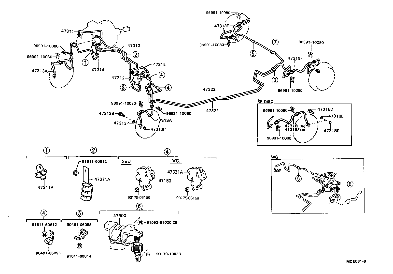  CAMRY |  BRAKE TUBE CLAMP