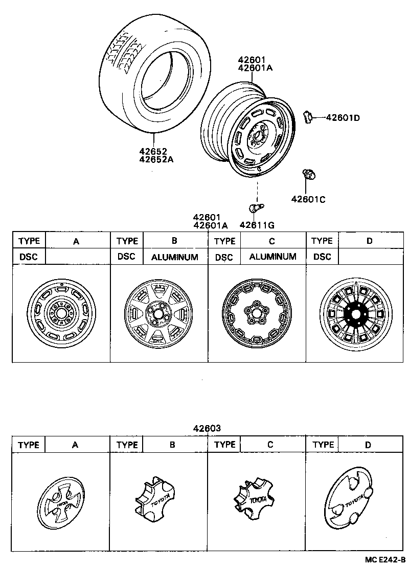  CELICA |  DISC WHEEL WHEEL CAP
