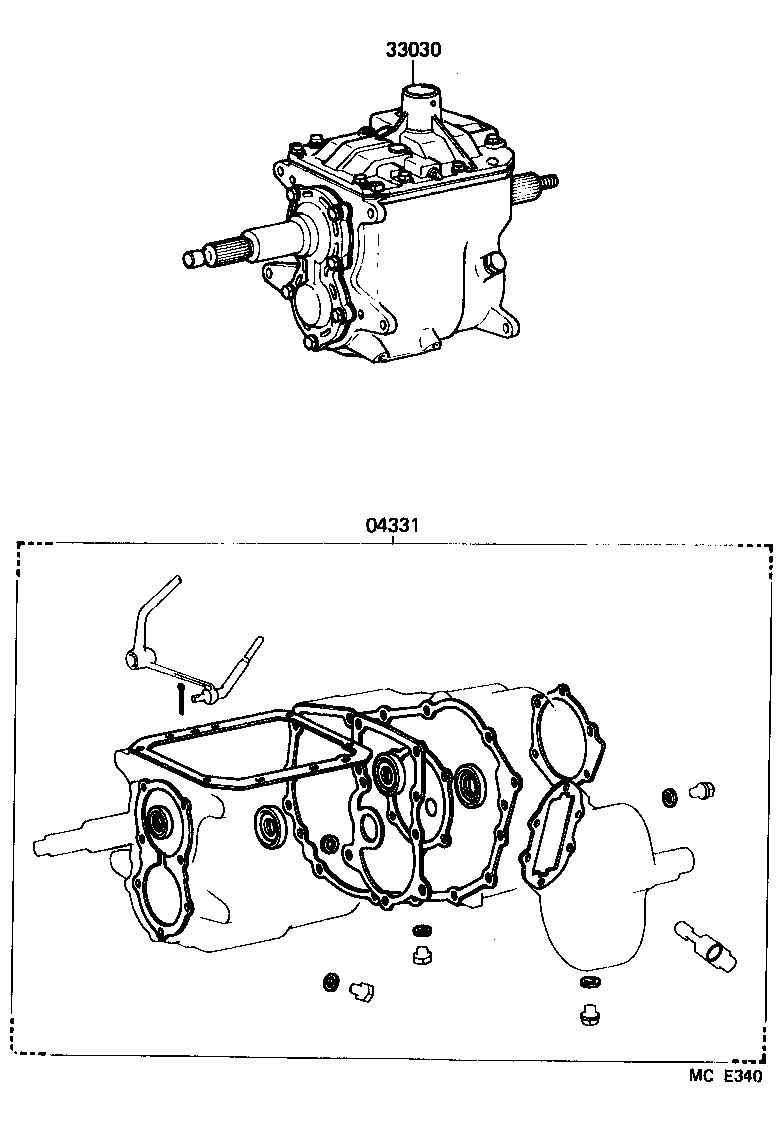  LAND CRUISER 60 |  TRANSAXLE OR TRANSMISSION ASSY GASKET KIT MTM