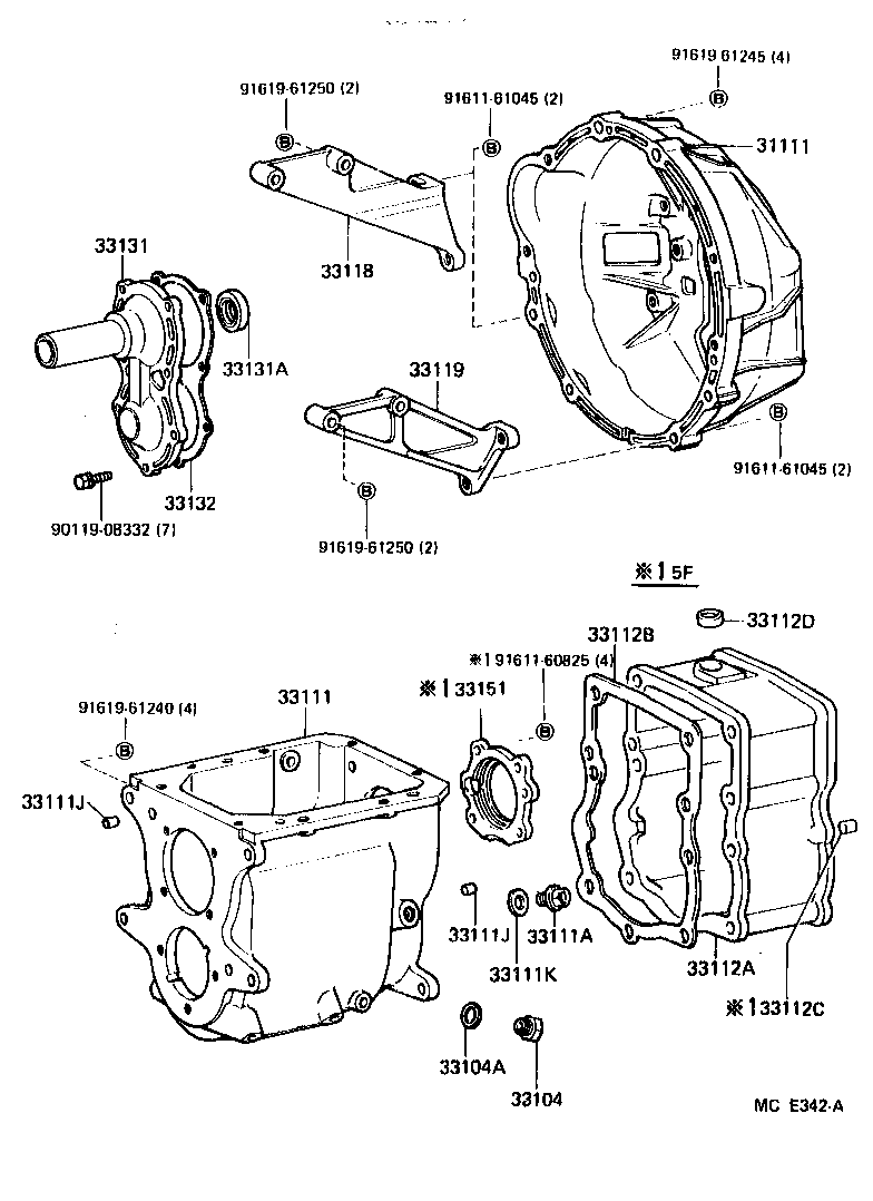  LAND CRUISER 60 |  CLUTCH HOUSING TRANSMISSION CASE MTM