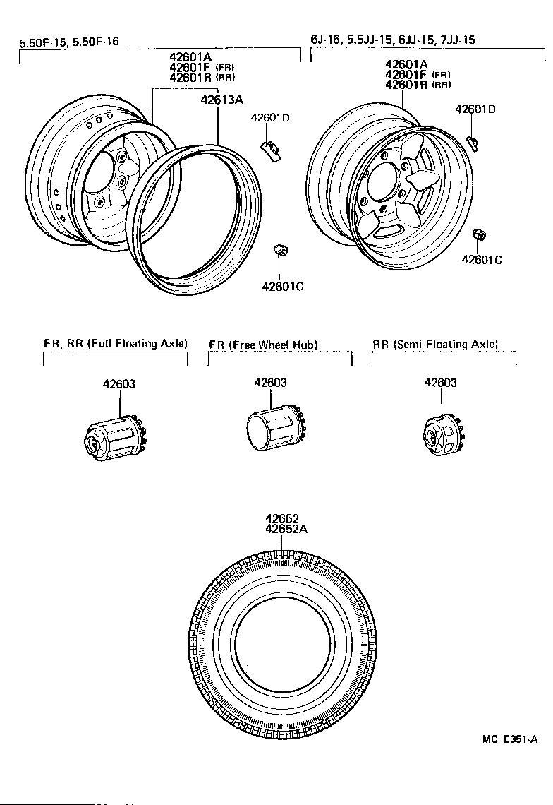  LAND CRUISER 60 |  DISC WHEEL WHEEL CAP