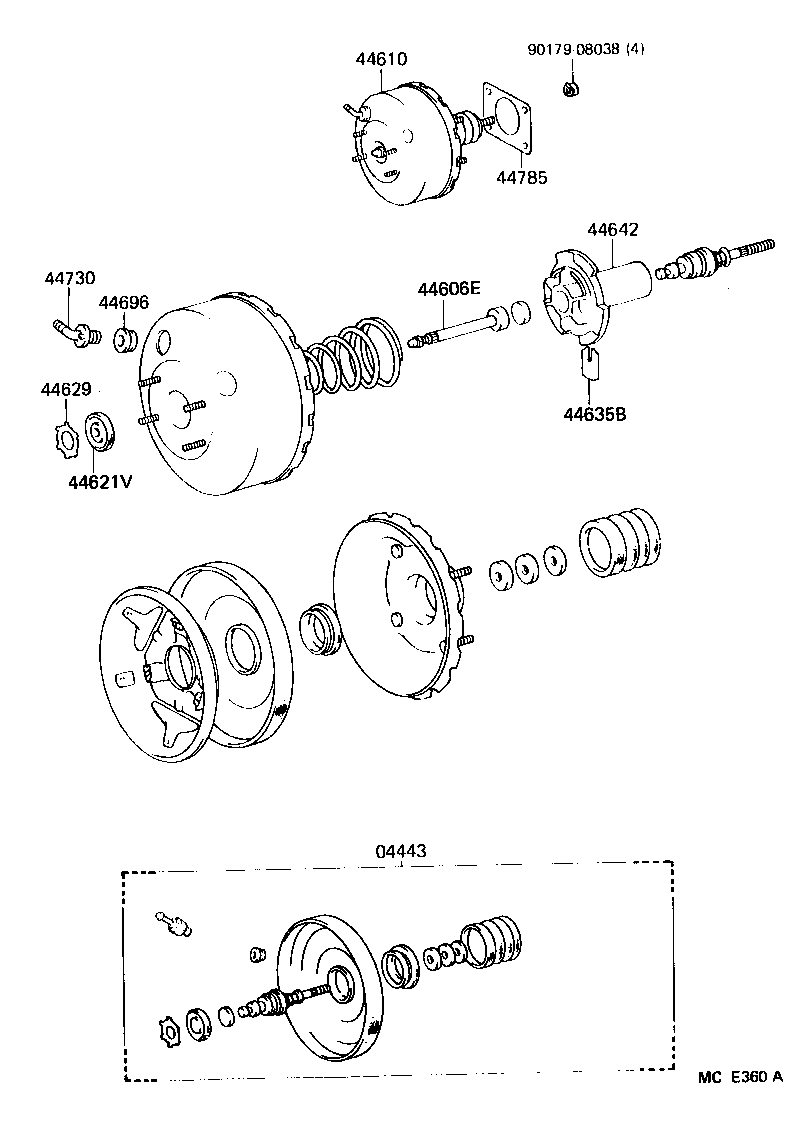  LAND CRUISER 60 |  BRAKE BOOSTER VACUUM TUBE