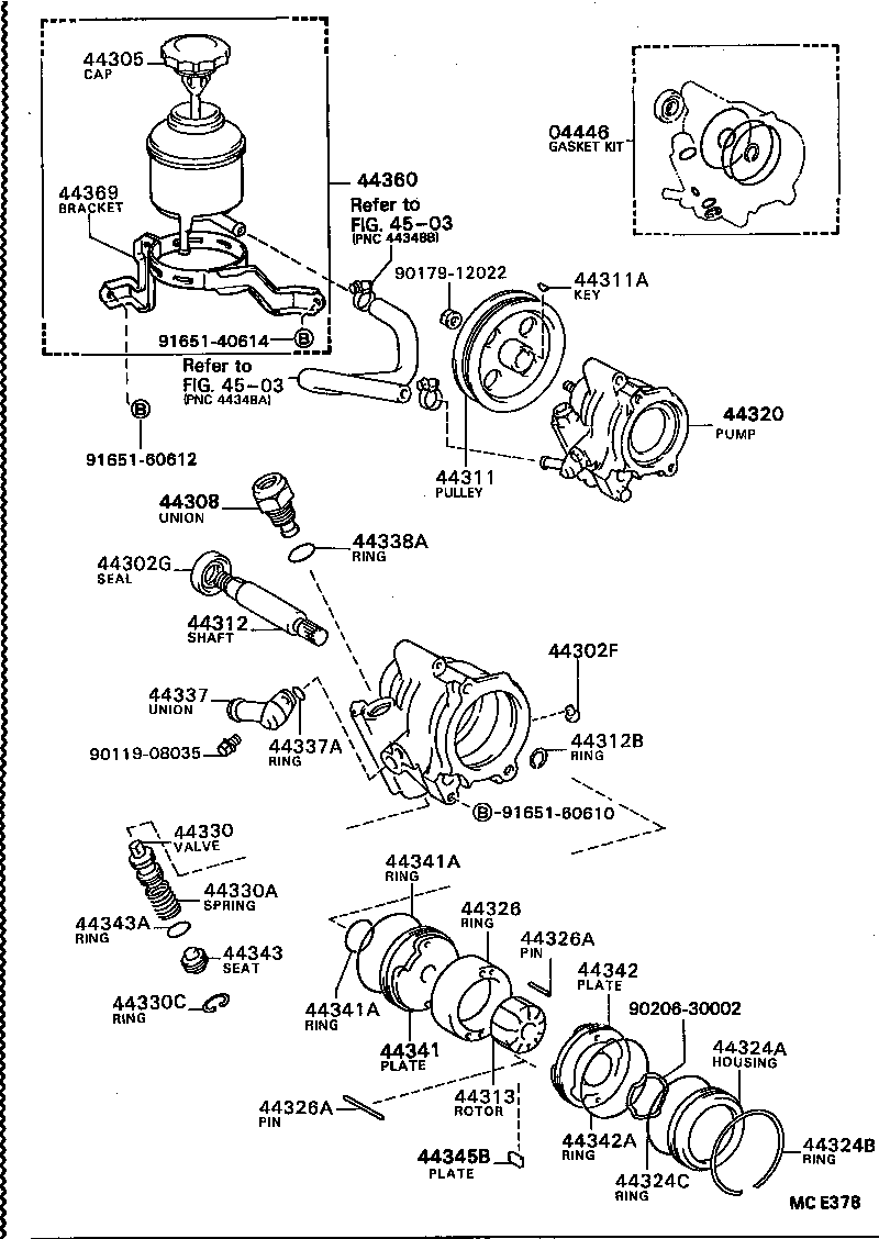  CELICA |  VANE PUMP RESERVOIR POWER STEERING