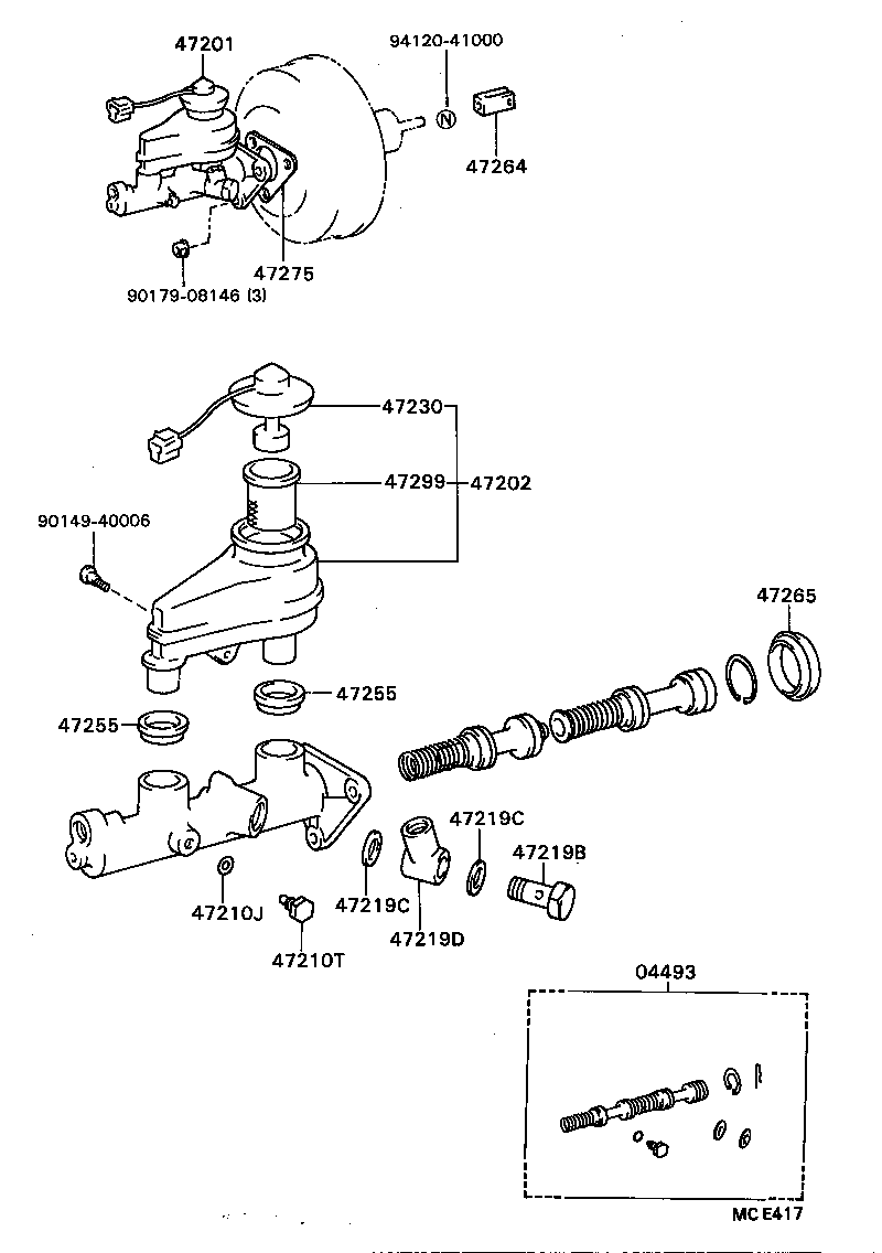  CELICA |  BRAKE MASTER CYLINDER