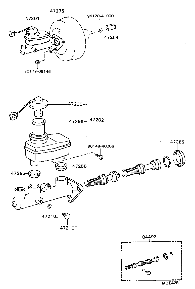  CELICA |  BRAKE MASTER CYLINDER