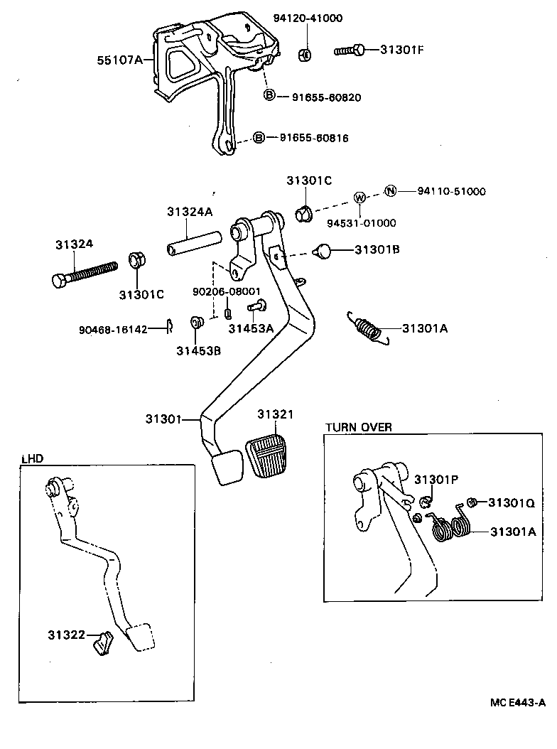  CELICA |  CLUTCH PEDAL FLEXIBLE HOSE