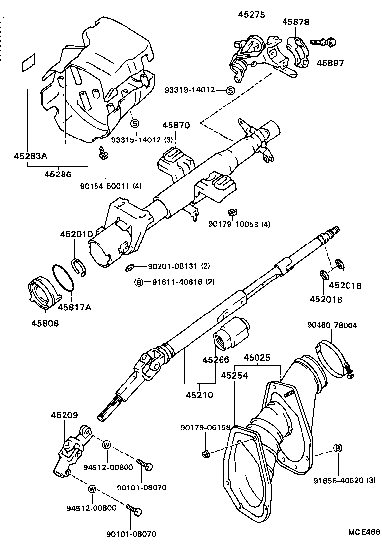  CELICA |  STEERING COLUMN SHAFT