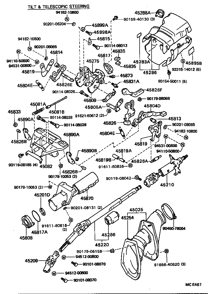  CELICA |  STEERING COLUMN SHAFT