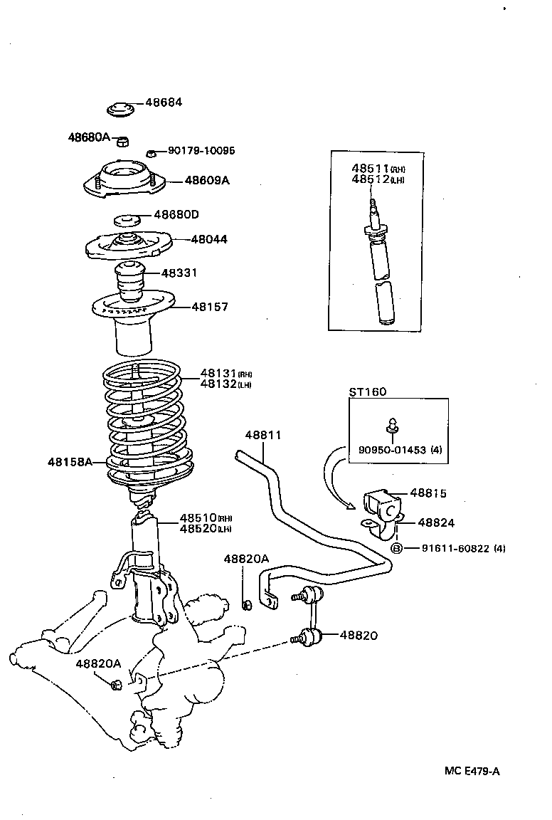  CELICA |  FRONT SPRING SHOCK ABSORBER