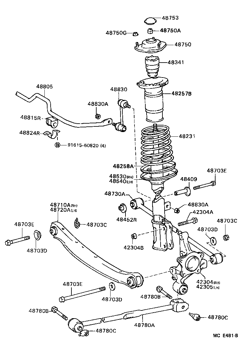  CELICA |  REAR SPRING SHOCK ABSORBER