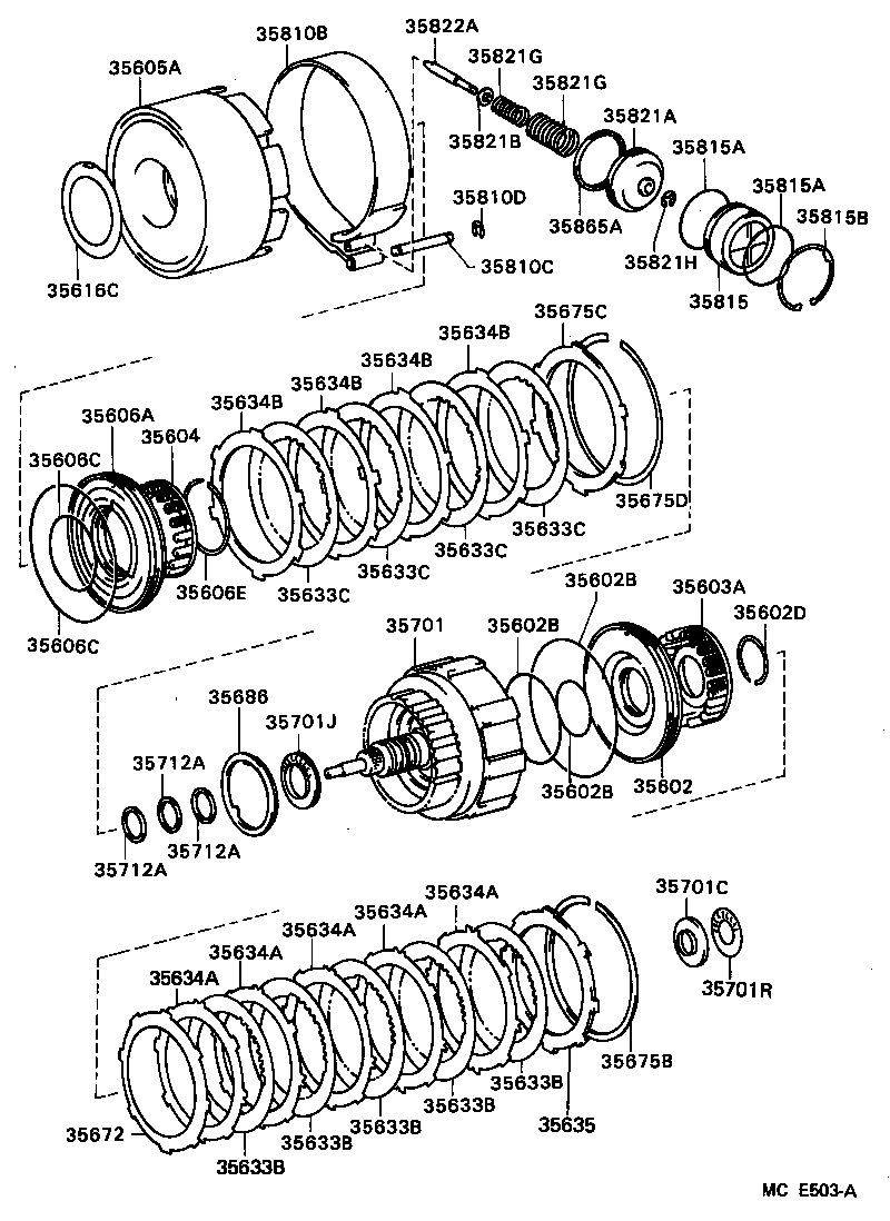  CROWN |  BRAKE BAND MULTIPLE DISC CLUTCH ATM