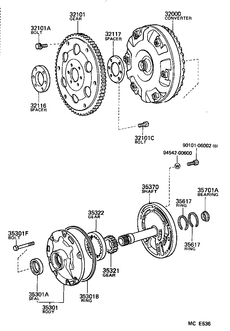 CROWN | TORQUE CONVERTER FRONT OIL PUMP CHAIN ATM