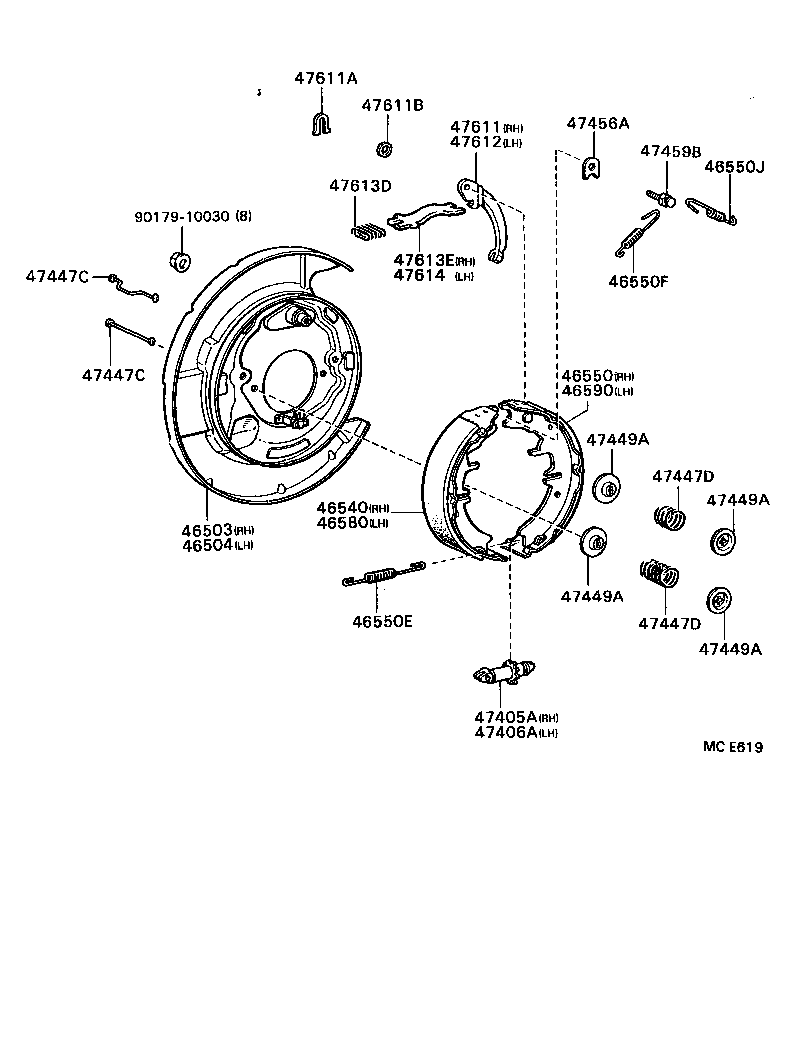  CELICA |  PARKING BRAKE CABLE