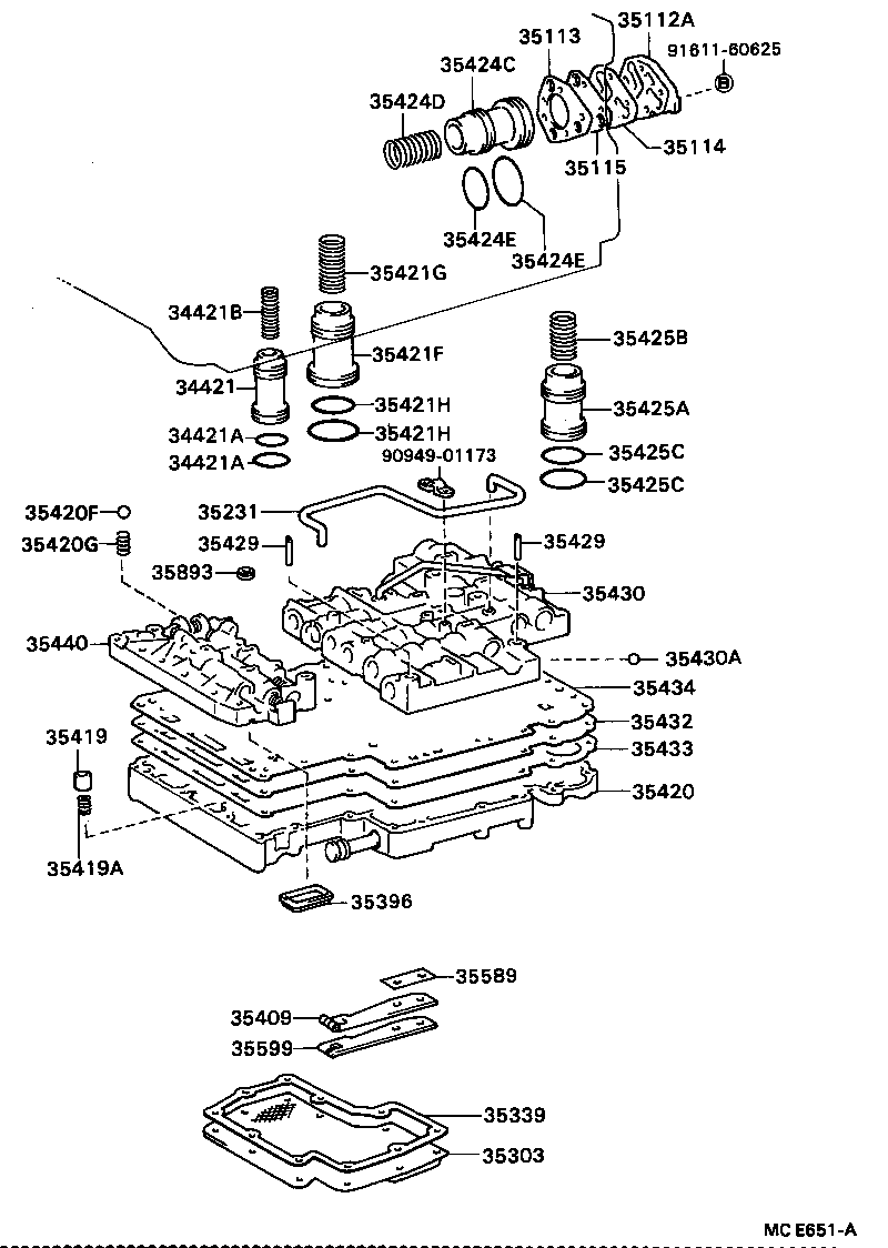  DYNA 200 |  VALVE BODY OIL STRAINER ATM