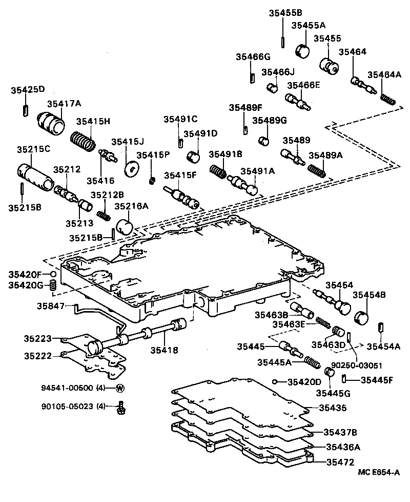  DYNA 200 |  VALVE BODY OIL STRAINER ATM