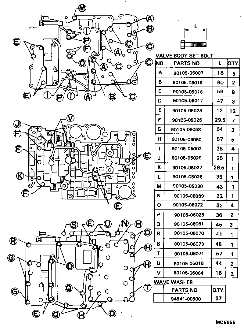  DYNA 200 |  VALVE BODY OIL STRAINER ATM