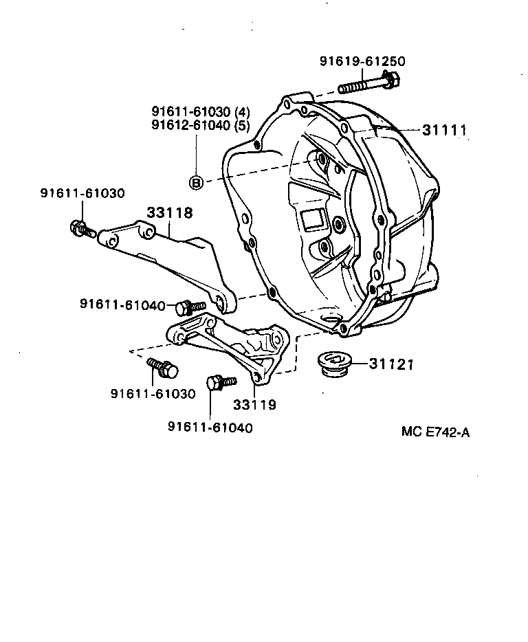  DYNA 200 |  CLUTCH HOUSING TRANSMISSION CASE MTM