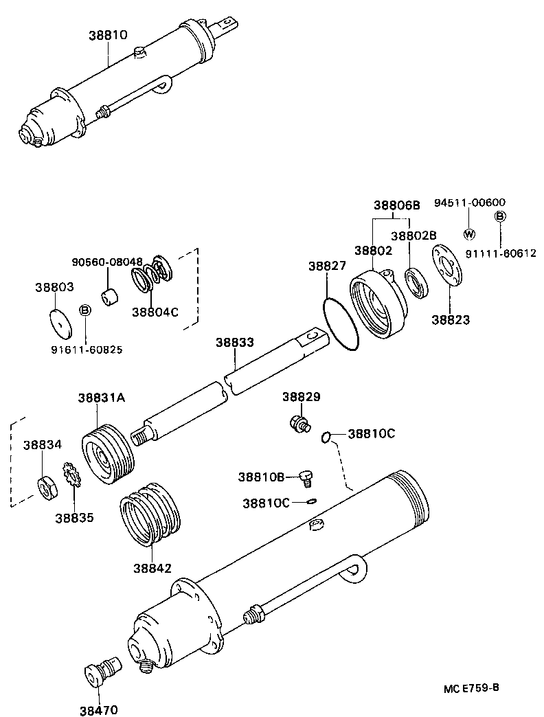  DYNA 200 |  HOIST CYLINDER