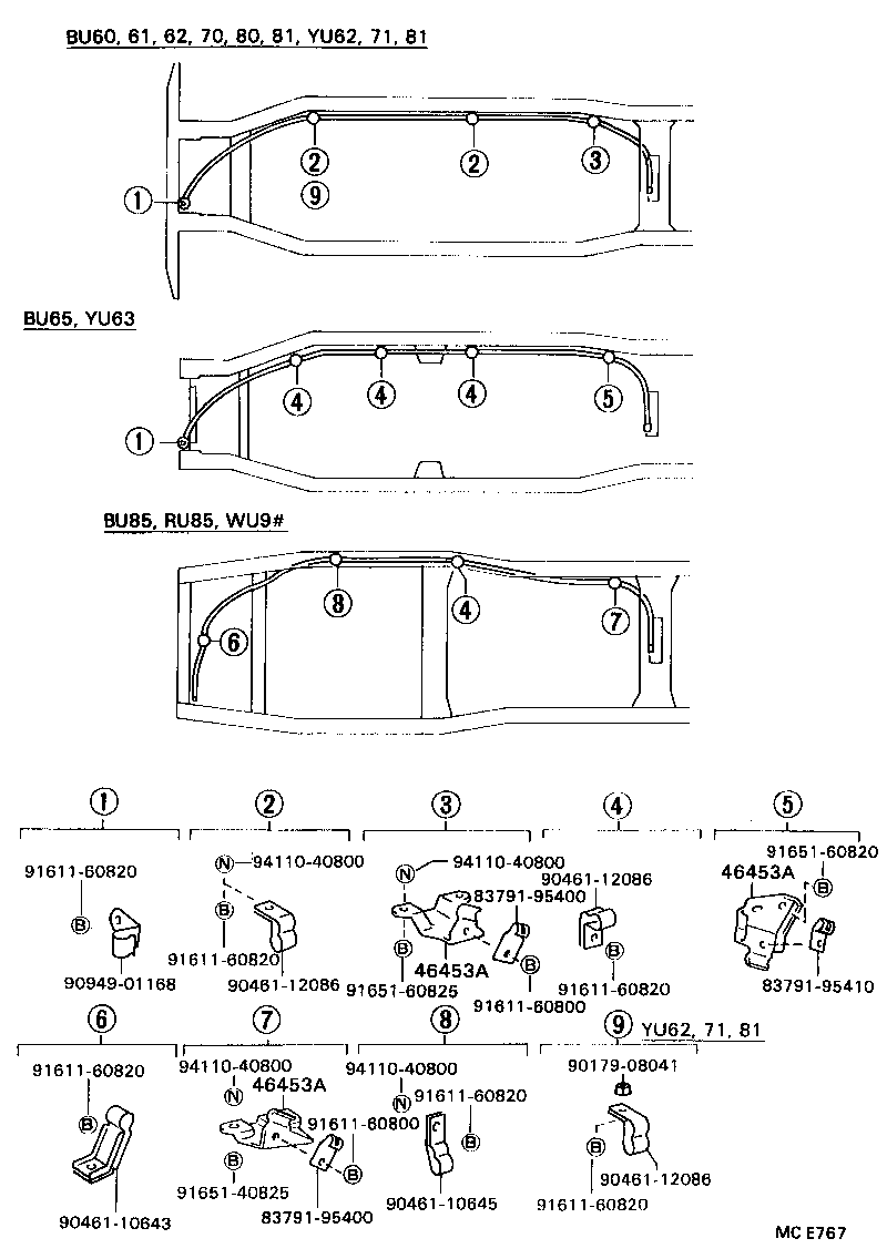  DYNA 200 |  PARKING BRAKE CABLE