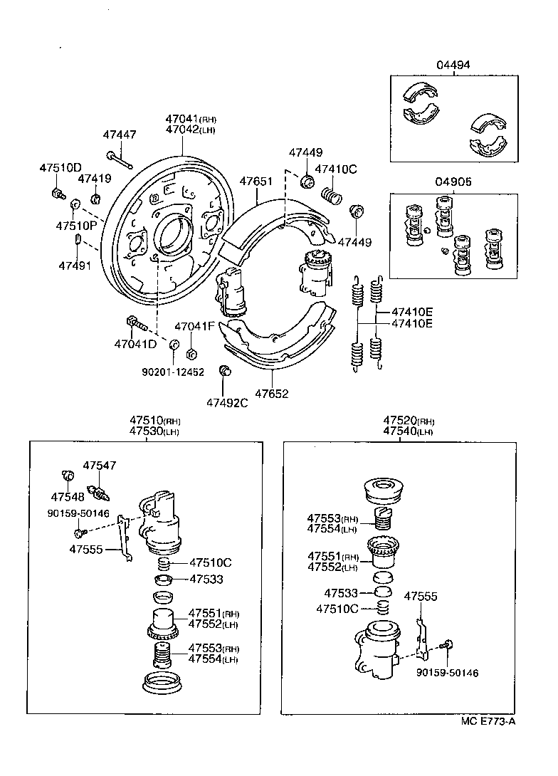  DYNA 200 |  FRONT DRUM BRAKE WHEEL CYLINDER BACKING PLATE